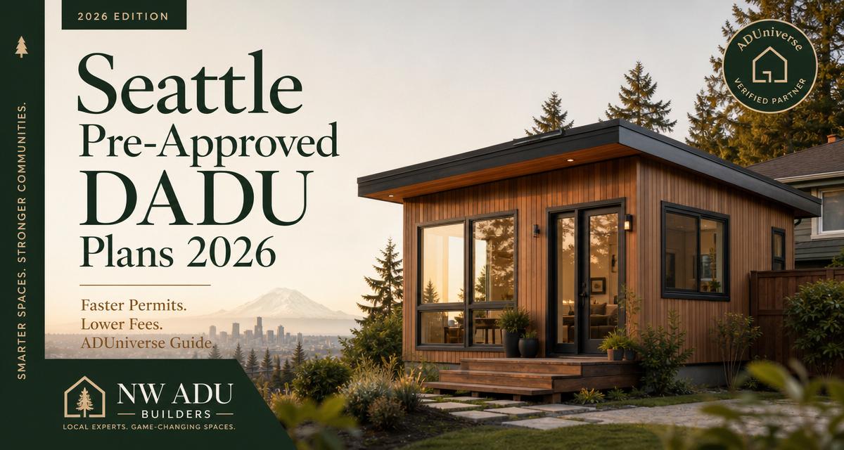 Permits — Seattle Pre-Approved DADU Plans: The 2026 ADUniverse Guide (Cut Permits from 9 Months to 6 Weeks)